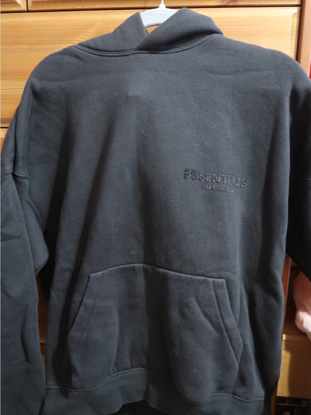 Black Essentials Hoodie